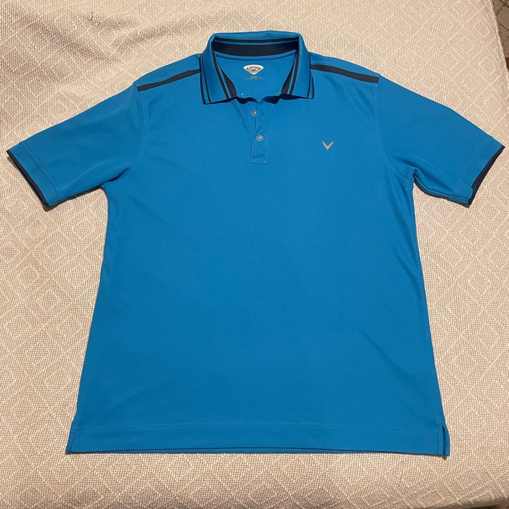 Callaway Golf Polo, Size Large, Blue